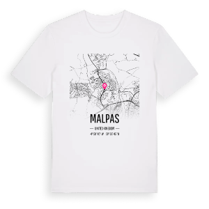Malpas karta t-shirt – ekologisk bomull t-shirt från Pinshirt