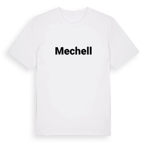 Mechell fetstil t-shirt – ekologisk bomull t-shirt från Pinshirt
