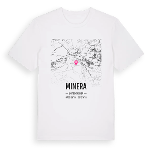 Minera karta t-shirt – ekologisk bomull t-shirt från Pinshirt