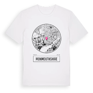 Monmouthshire t-shirt – ekologisk bomull t-shirt från Pinshirt
