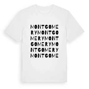 Montgomery ordlek t-shirt – ekologisk bomull t-shirt från Pinshirt