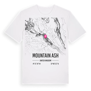 Mountain Ash karta t-shirt – ekologisk bomull t-shirt från Pinshirt