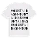 Mountain Ash ordlek t-shirt