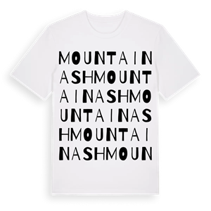 Mountain Ash ordlek t-shirt – ekologisk bomull t-shirt från Pinshirt