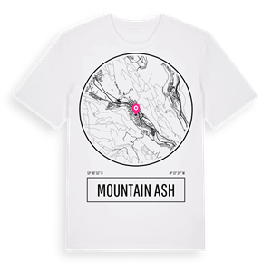 Mountain Ash t-shirt – ekologisk bomull t-shirt från Pinshirt