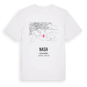Nash karta t-shirt – ekologisk bomull t-shirt från Pinshirt