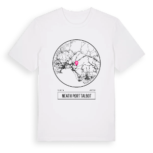Neath Port Talbot t-shirt – ekologisk bomull t-shirt från Pinshirt