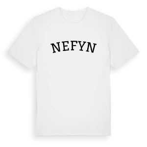 Nefyn böjd t-shirt – ekologisk bomull t-shirt från Pinshirt