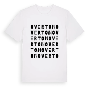 Overton ordlek t-shirt – ekologisk bomull t-shirt från Pinshirt