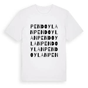 Pendoylan ordlek t-shirt – ekologisk bomull t-shirt från Pinshirt