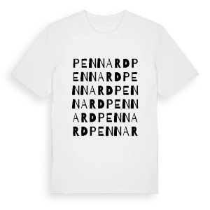 Pennard ordlek t-shirt – ekologisk bomull t-shirt från Pinshirt