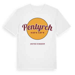 Pentyrch cirkel t-shirt – ekologisk bomull t-shirt från Pinshirt