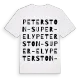 Peterston-super-Ely ordlek t-shirt