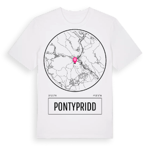 Pontypridd t-shirt – ekologisk bomull t-shirt från Pinshirt