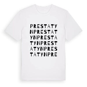 Prestatyn ordlek t-shirt – ekologisk bomull t-shirt från Pinshirt