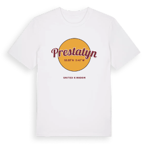 Prestatyn cirkel t-shirt – ekologisk bomull t-shirt från Pinshirt