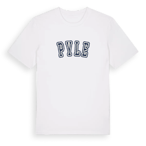 Pyle college t-shirt – ekologisk bomull t-shirt från Pinshirt