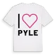 Jag älskar Pyle t-shirt stort tryck