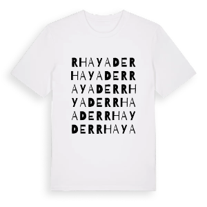 Rhayader ordlek t-shirt – ekologisk bomull t-shirt från Pinshirt