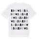 Rhiwbina ordlek t-shirt