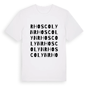 Rhoscolyn ordlek t-shirt – ekologisk bomull t-shirt från Pinshirt
