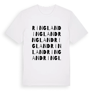 Ringland ordlek t-shirt – ekologisk bomull t-shirt från Pinshirt