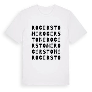 Rogerstone ordlek t-shirt – ekologisk bomull t-shirt från Pinshirt