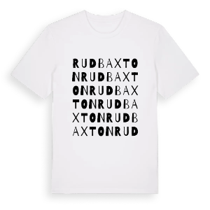 Rudbaxton ordlek t-shirt – ekologisk bomull t-shirt från Pinshirt