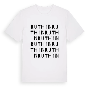Ruthin ordlek t-shirt – ekologisk bomull t-shirt från Pinshirt