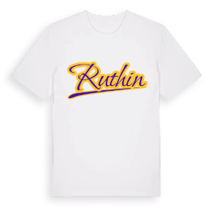 Ruthin baseball t-shirt – ekologisk bomull t-shirt från Pinshirt