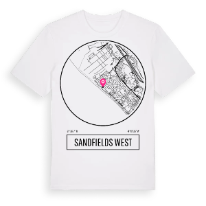 Sandfields West t-shirt – ekologisk bomull t-shirt från Pinshirt