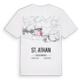 St. Athan karta t-shirt