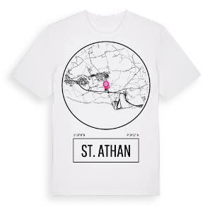 St. Athan t-shirt – ekologisk bomull t-shirt från Pinshirt