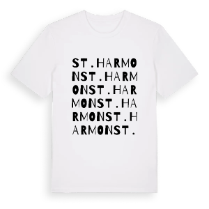 St. Harmon ordlek t-shirt – ekologisk bomull t-shirt från Pinshirt