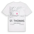 St. Thomas karta t-shirt