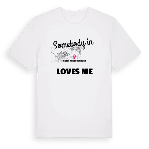 Någon i Sully and Lavernock älskar mig t-shirt – ekologisk bomull t-shirt från Pinshirt
