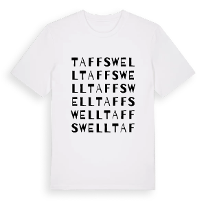 Taffs Well ordlek t-shirt – ekologisk bomull t-shirt från Pinshirt