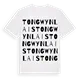 Tongwynlais ordlek t-shirt