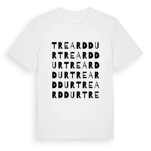 Trearddur ordlek t-shirt – ekologisk bomull t-shirt från Pinshirt