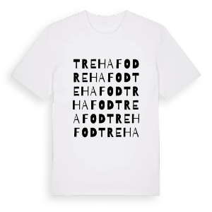 Trehafod ordlek t-shirt – ekologisk bomull t-shirt från Pinshirt
