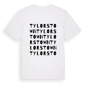 Tylorstown ordlek t-shirt – ekologisk bomull t-shirt från Pinshirt
