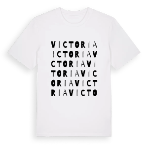 Victoria ordlek t-shirt – ekologisk bomull t-shirt från Pinshirt