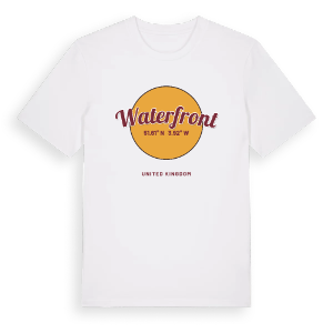 Waterfront cirkel t-shirt – ekologisk bomull t-shirt från Pinshirt