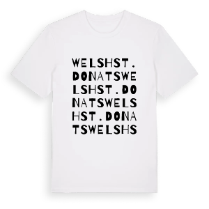 Welsh St. Donats ordlek t-shirt – ekologisk bomull t-shirt från Pinshirt
