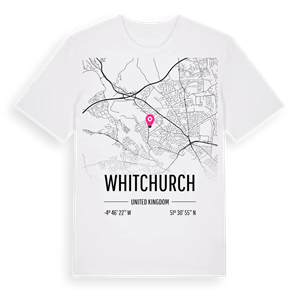 Whitchurch karta t-shirt – ekologisk bomull t-shirt från Pinshirt