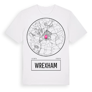 Wrexham t-shirt – ekologisk bomull t-shirt från Pinshirt