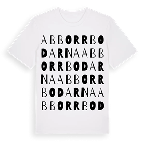 Abborrbodarna ordlek t-shirt – ekologisk bomull t-shirt från Pinshirt