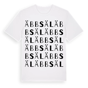 Äbbsäl ordlek t-shirt – ekologisk bomull t-shirt från Pinshirt