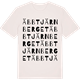 Vintage White t-shirt med Äbbtjärnberget ordlek t-shirt