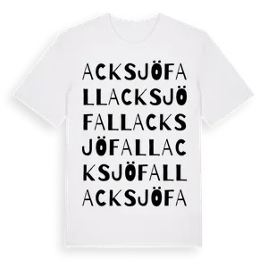 Acksjöfall ordlek t-shirt – ekologisk bomull t-shirt från Pinshirt